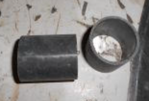 Vestil 01-111-023 industrial caster wheel with black rubber tire and metal mounting plate for heavy-duty material handling.